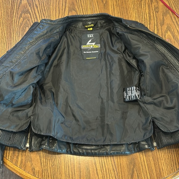 Scorpion Exo Get Stung Leather Motorcycle Jacket Exo Skeltal Protection - Picture 11 of 15